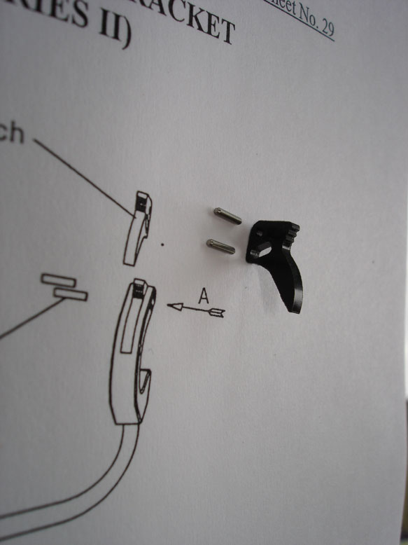 SME 3009 3012 SerIII Arm Rest Catch (NOS) & Ser. Sheet  